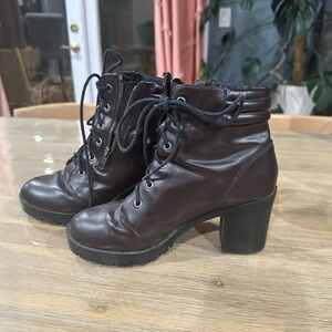 Forever 21 Dark Brown Ankle Boots